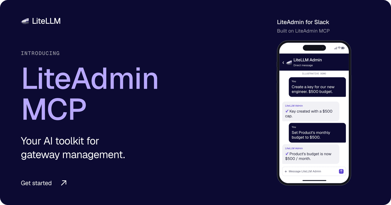 Introducing LiteAdmin MCP: your AI toolkit for gateway management. LiteAdmin for Slack is built on LiteAdmin MCP.
