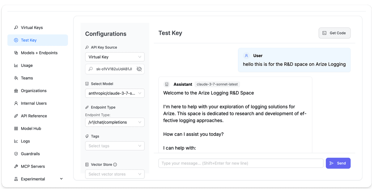 Team/Key Based Logging | liteLLM