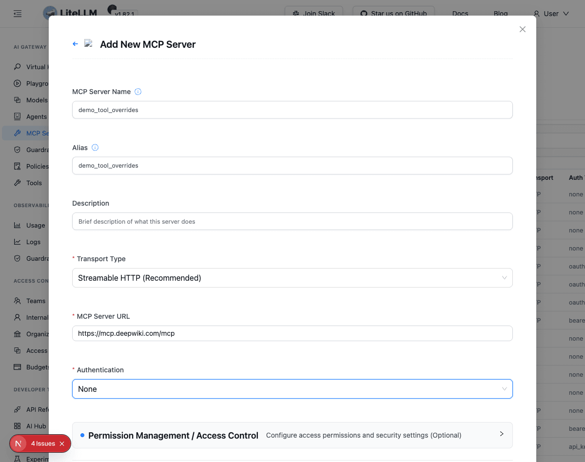 MCP from OpenAPI Specs | liteLLM