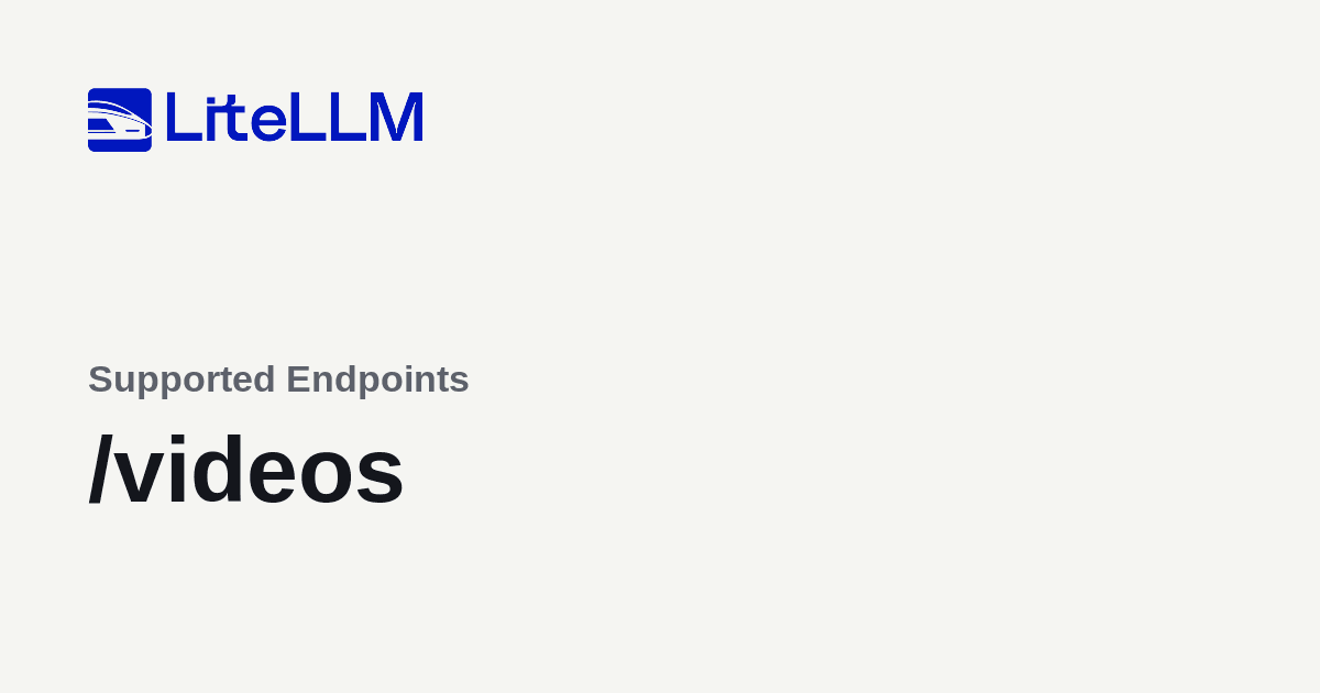 Coding Model Svg /videos | liteLLM