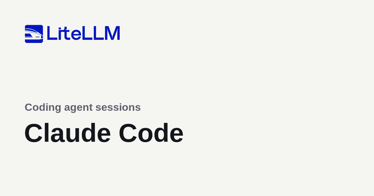 Python Telmetry Tools Claude Code | liteLLM
